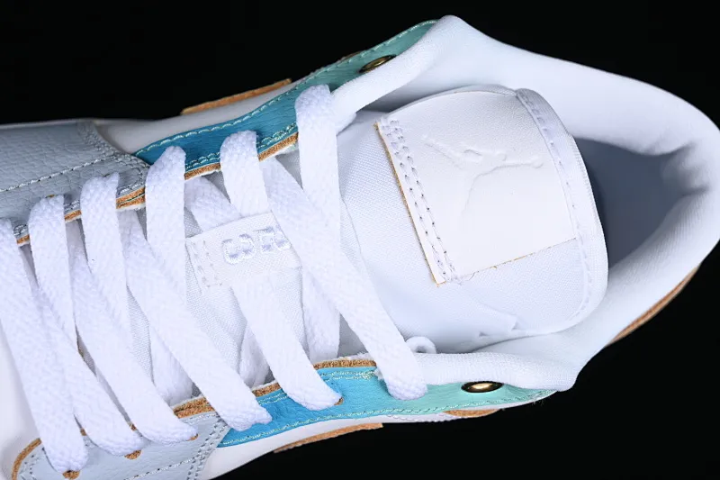 All categories Air Jordan Jordan series basketball shoes Air Jordan 1 Low G version pure original Air Jordan 1 Low AJ1 Joe 1 sea salt blue low-top cultural casual sneakers FN8899-131